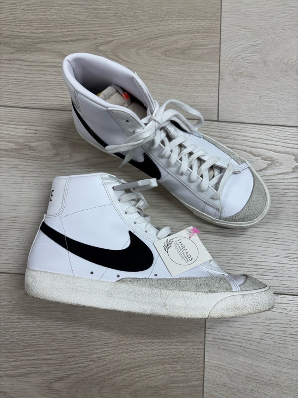 Nike Women’s Blazer Mid 77 Sneakers in White/Black